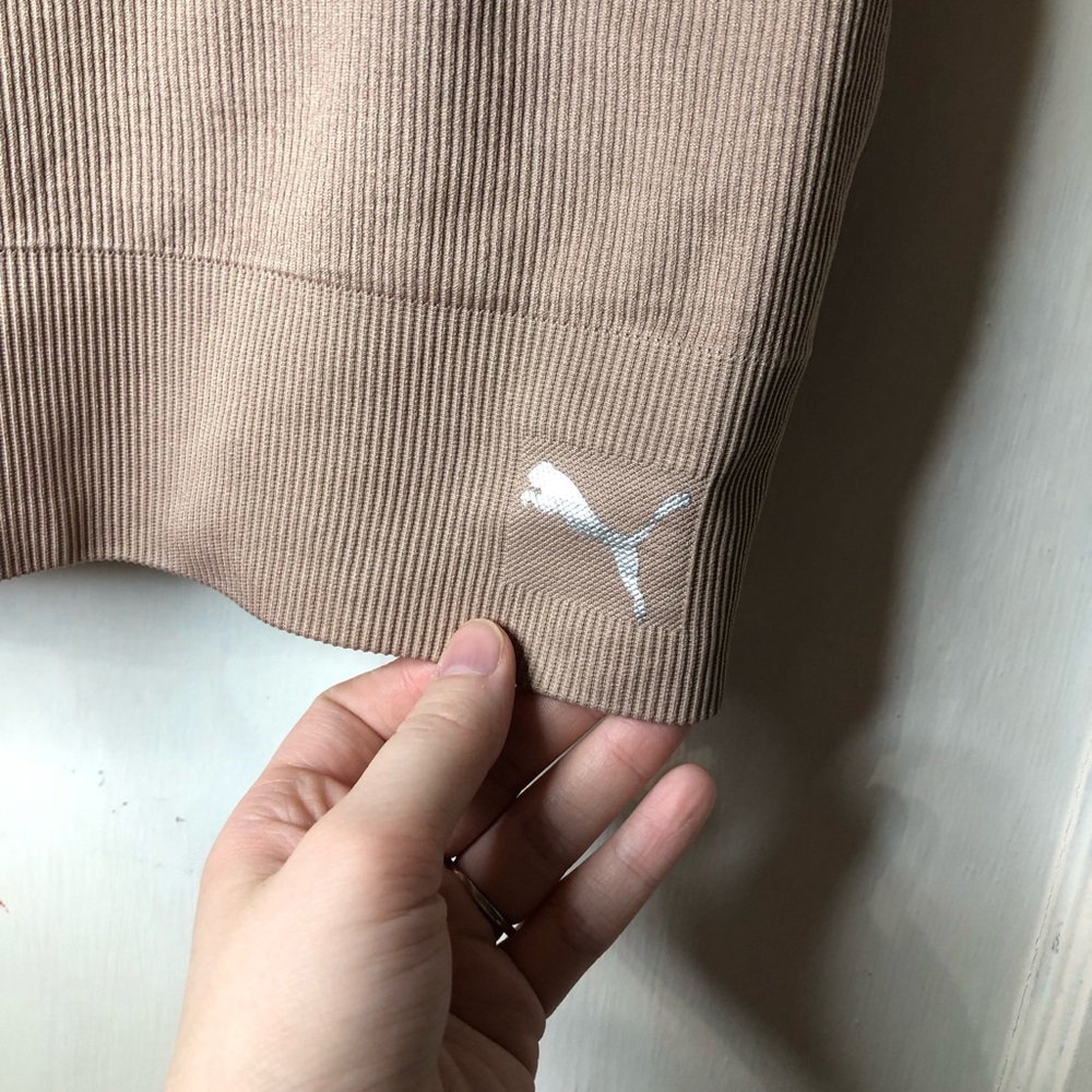 Puma Tan Sports Bra for Comfort and Style - Picture 2 of 4
